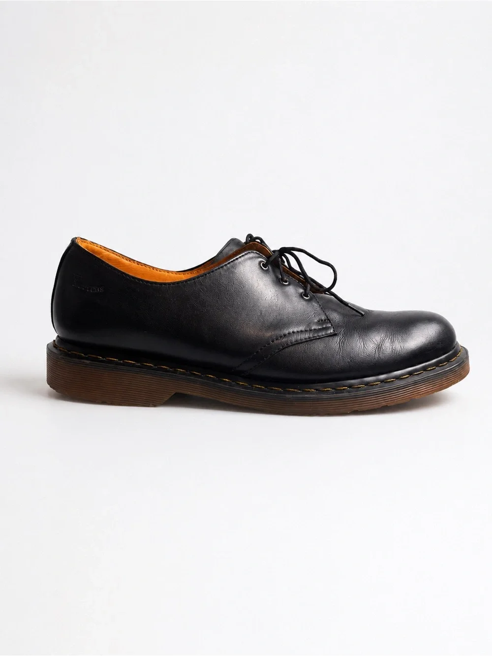 Dr. Martens Made in England 3 Eye Oxford Shoes Black Leather Men's US 11